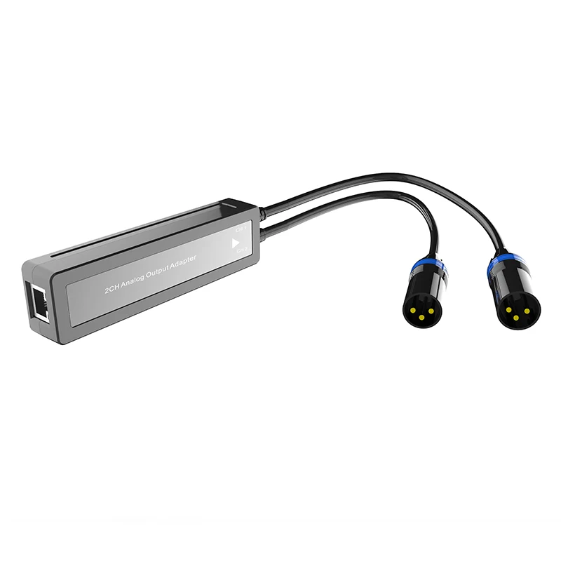 Adapter Dante z 2-kanałowym wyjściem analogowym