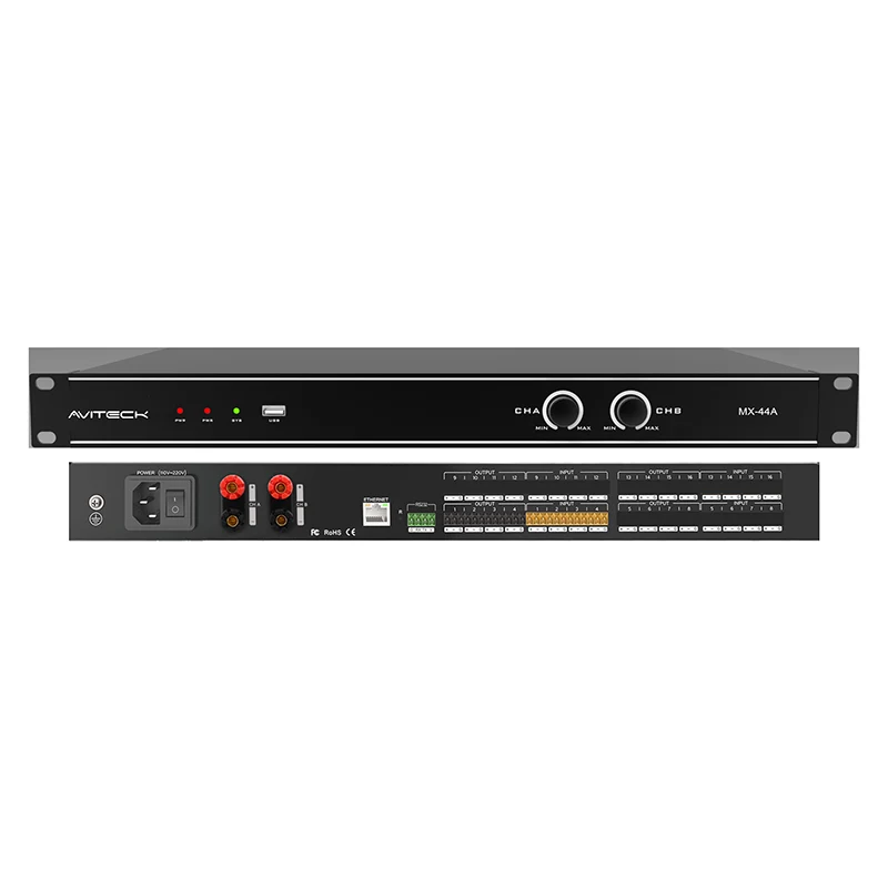 4-kanałowy procesor DSP ze wzmacniaczem 2x150 W