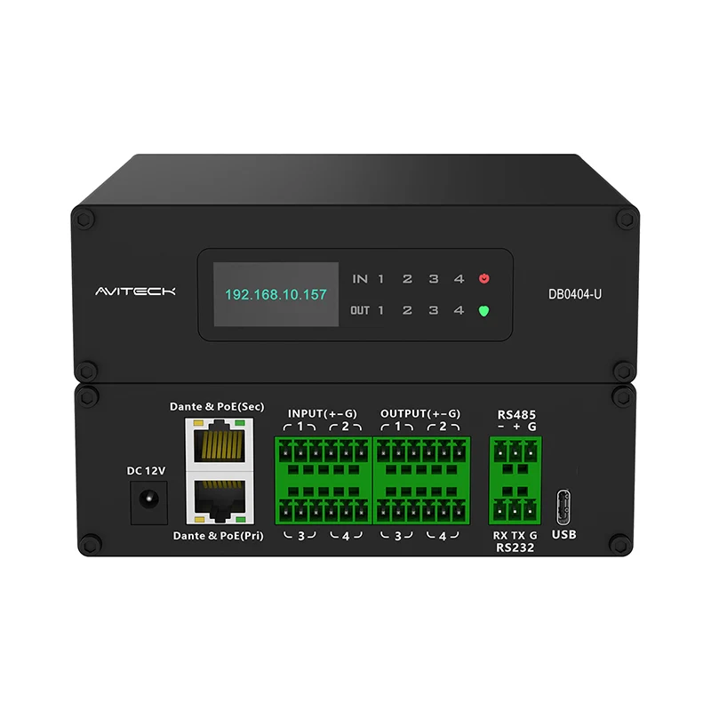 4-kanałowy Dante DSP z USB